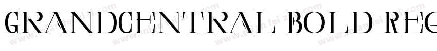 GrandCentral Bold Regular字体转换